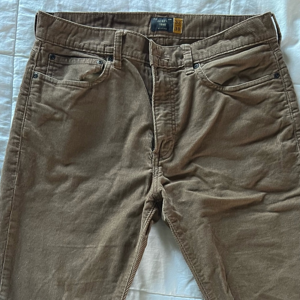 Jcrew brown 1040 Athletic-fit stretch corduroy pant
